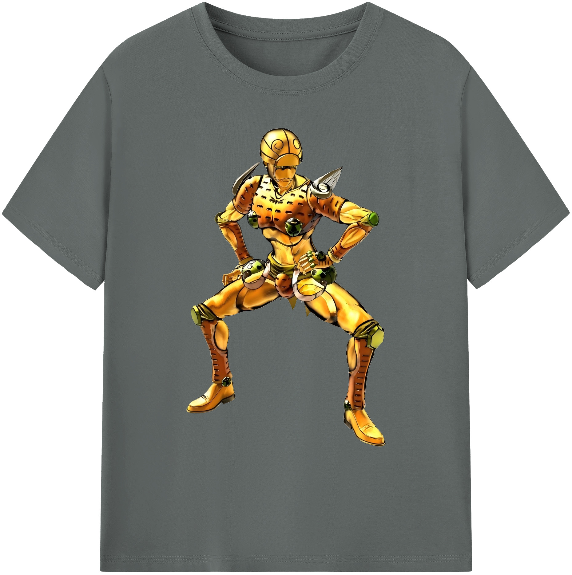 （画像用） ジョジョの奇妙な冒険 ジョルノ?ジョバァーナ JoJo's Bizarre Adventure Giorno Giovanna 綿100％ メンズ半袖Tシャツ｜肌触りやわらか＆通気性